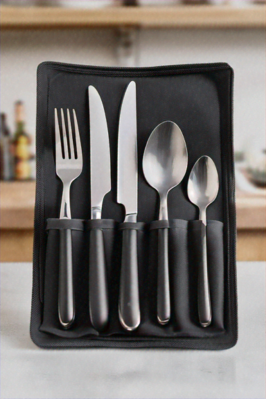CUTLERY KIT BLACK F K S S-P HEAVY - Image 1