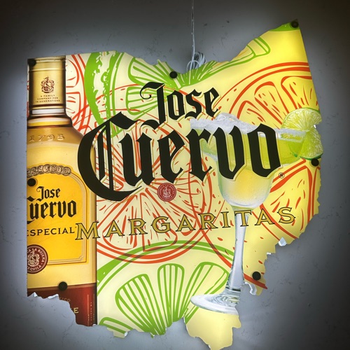 Jose Cuervo Light Sign (Ohio Shape) - Image 1