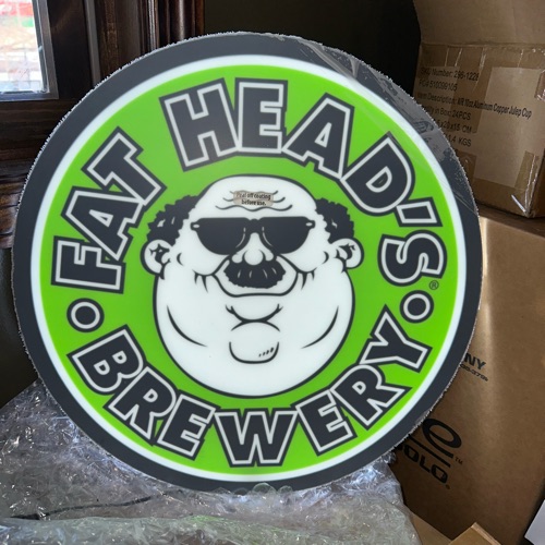 Lighted Fat Head Brewery Sign - Brand New - Image 1