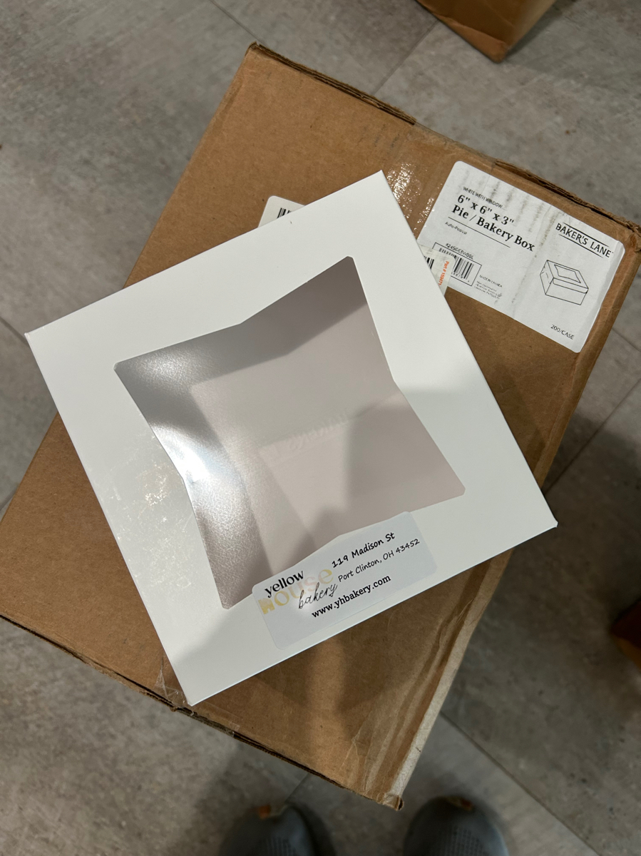 Bakery Boxes - 6”x6”x3” - Image 1