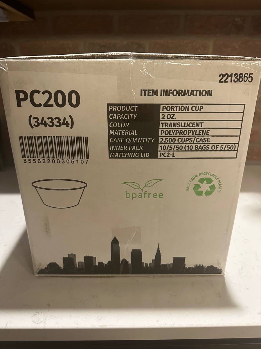 2oz Black Portion Cups
2500/Case
ONLY $15 - Image 1