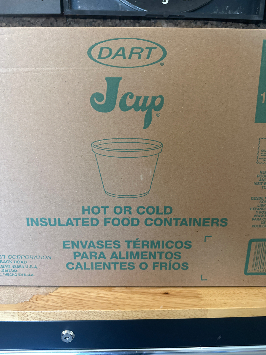 Styrofoam soup cup
Brand New - Image 1