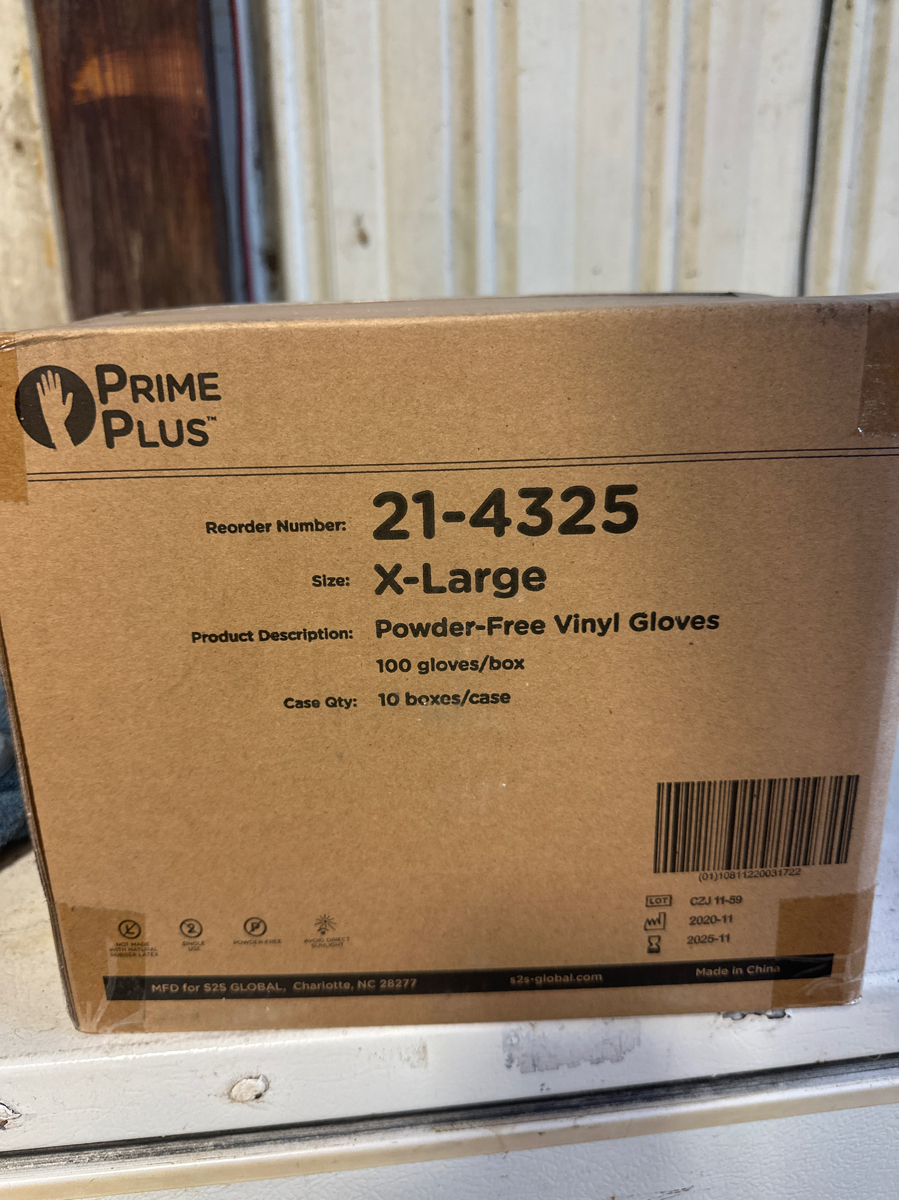 X-Large Vinyl Gloves - Image 1
