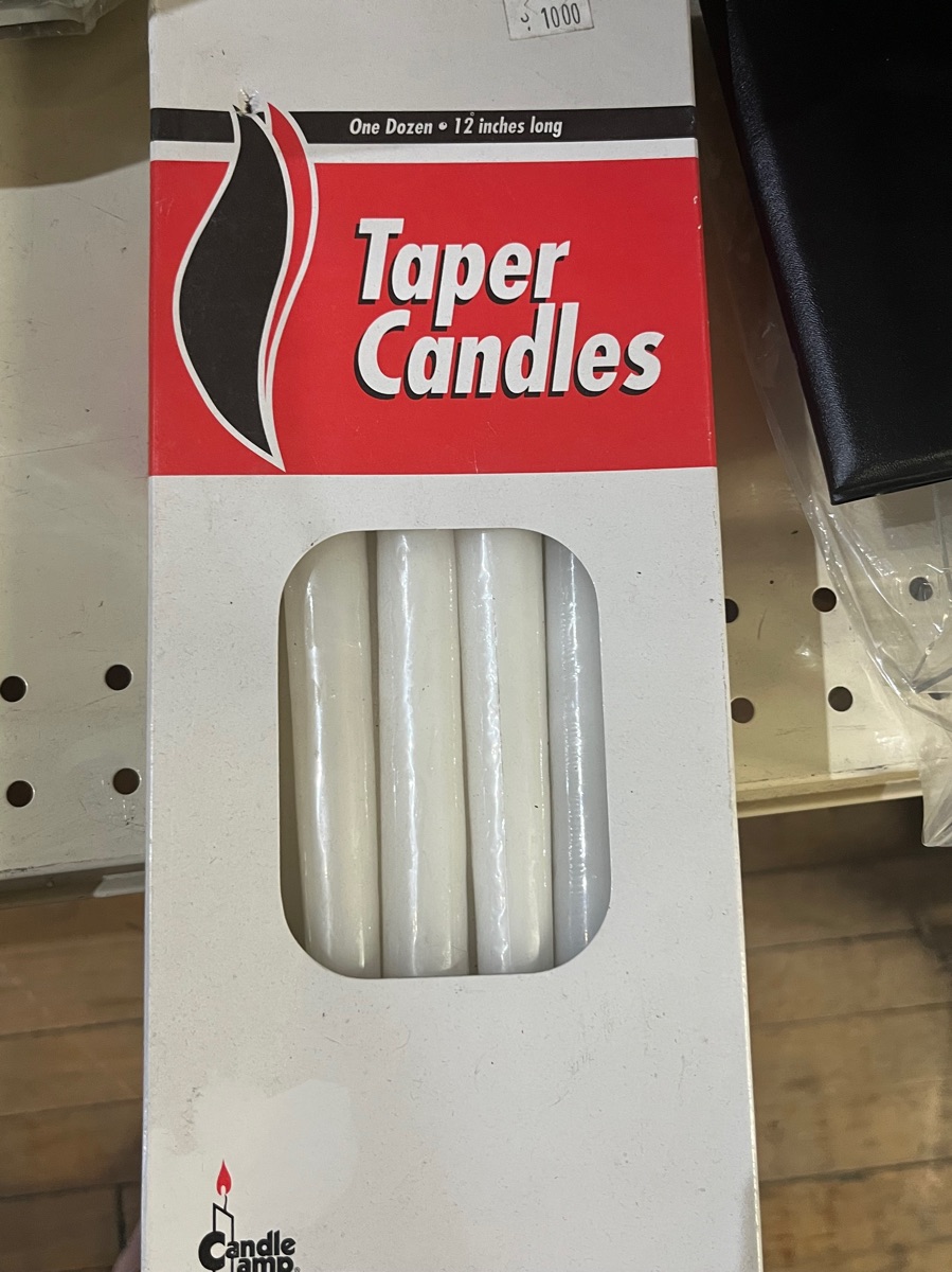 12” taper candles - Image 1