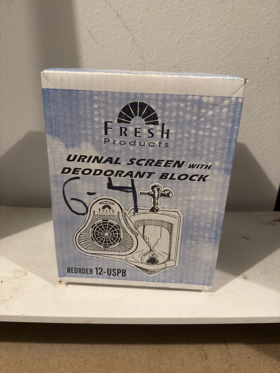Urinal Screen with Deodorant Block - Fresh Scent - Image 1