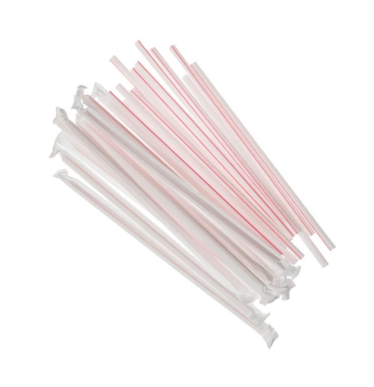 Jumbo Straws-Clear, Unwrapped - Image 1
