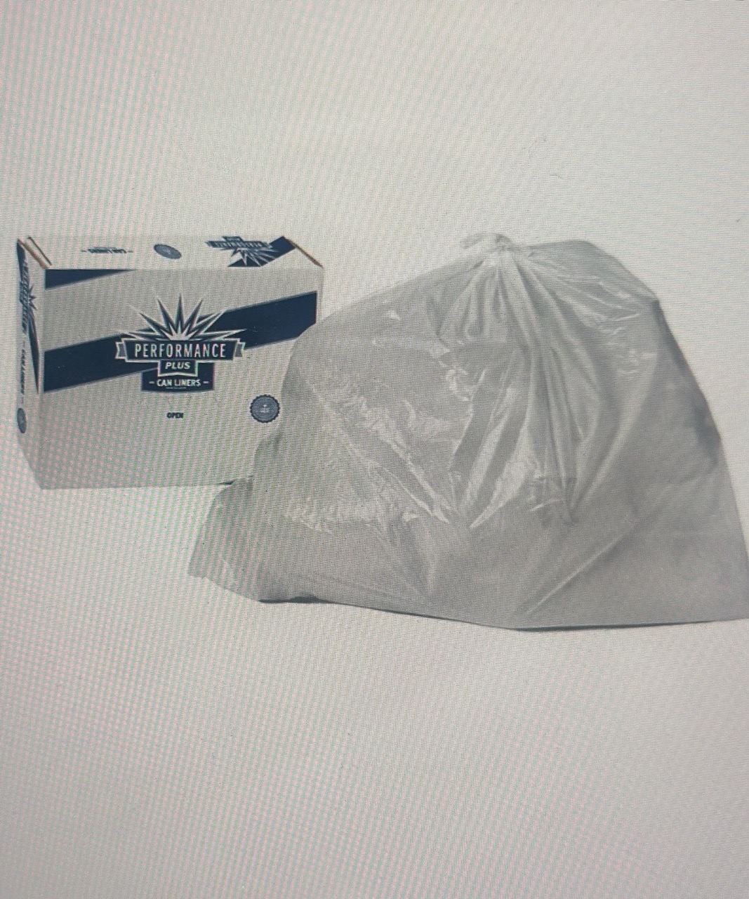 Performance Plus 40-45 gal Can Liner - .55 mil, White - Image 1
