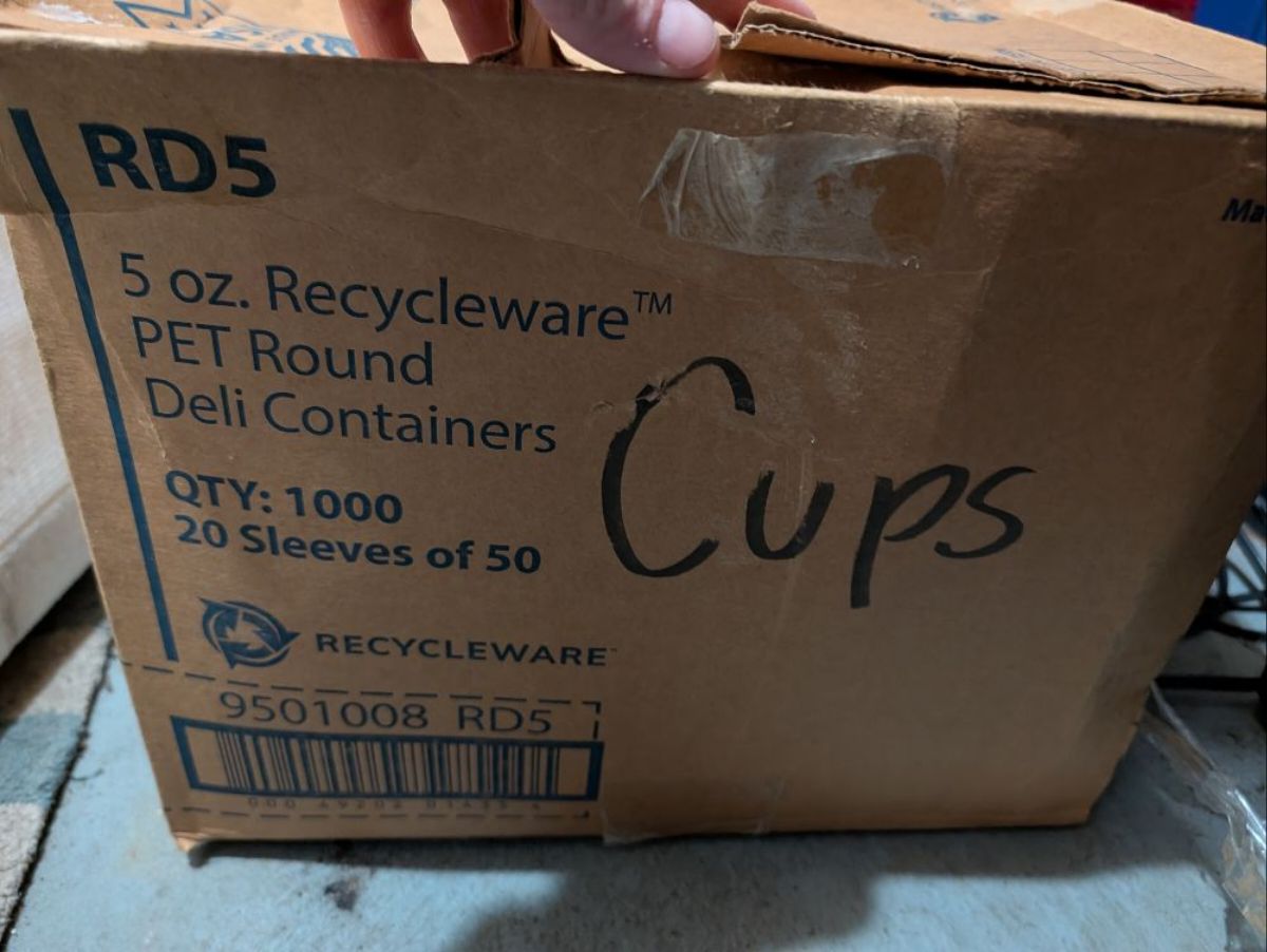 5oz. Recycleware PET Round Deli Containers - 1000 Count - Image 1