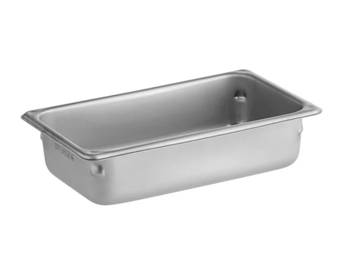 1/4 Size 2” Depth Hotel Pan- Stainless Steel - Image 1