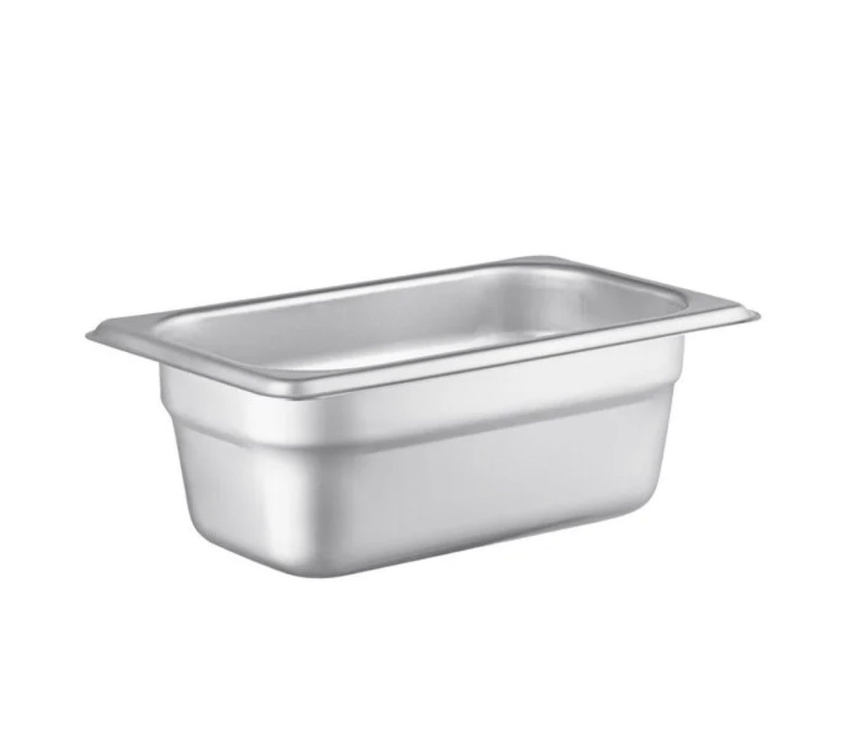 1/9 Size 2 1/2" Deep Anti-Jam Stainless Steel Steam Table / Hotel Pan - Image 1