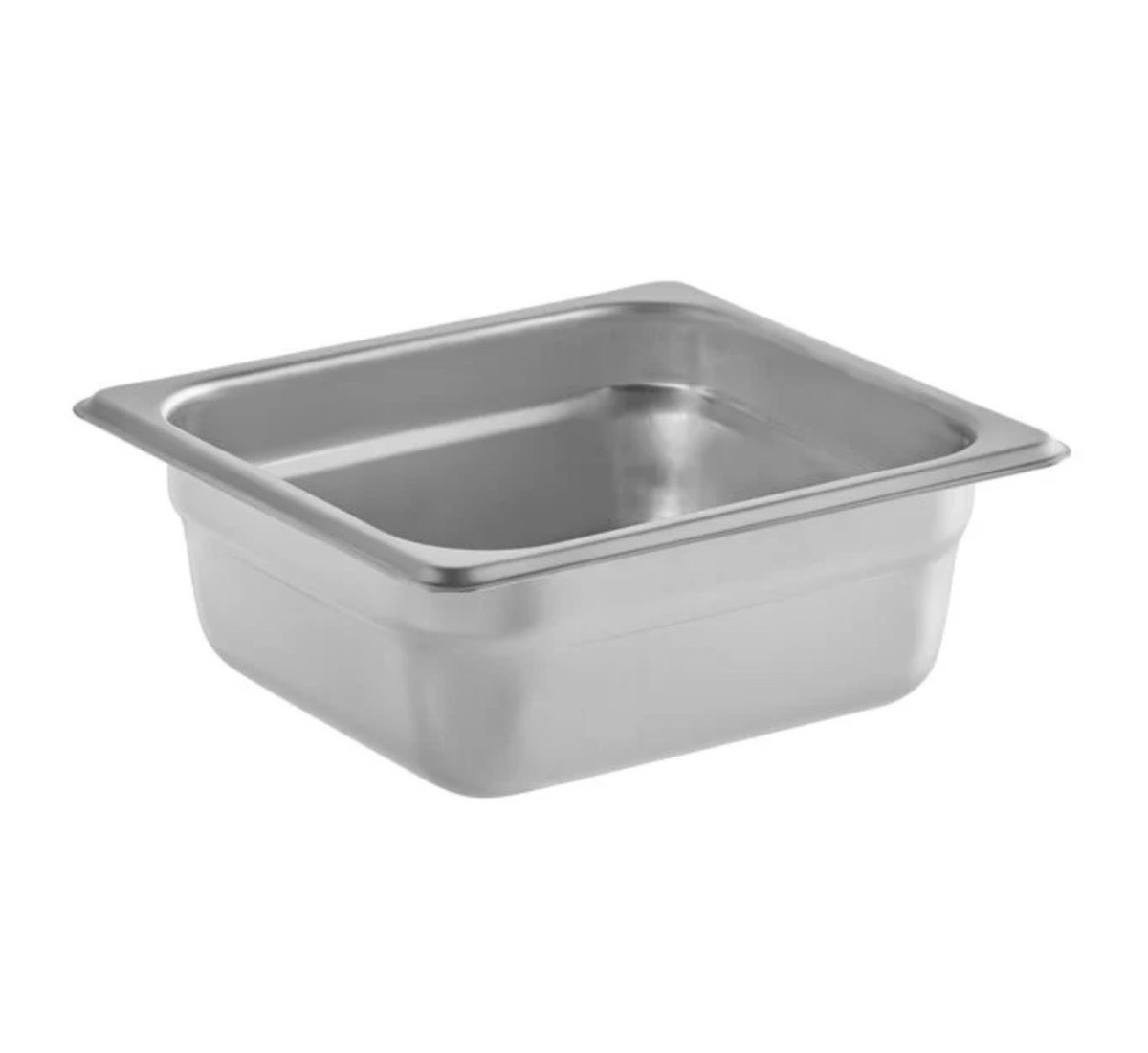 1/6 Size 2 1/2" Deep Anti-Jam Stainless Steel Steam Table / Hotel Pan - Image 1