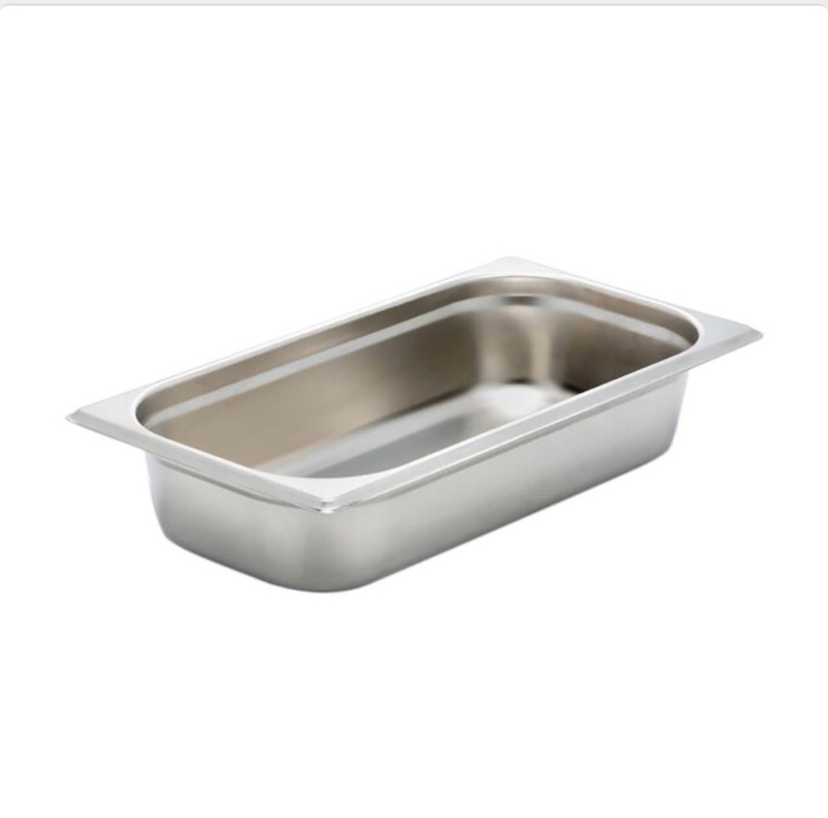 1/3 Size Stainless Steel Food Pan - 2 1/2" Deep - Steam Table - Image 1