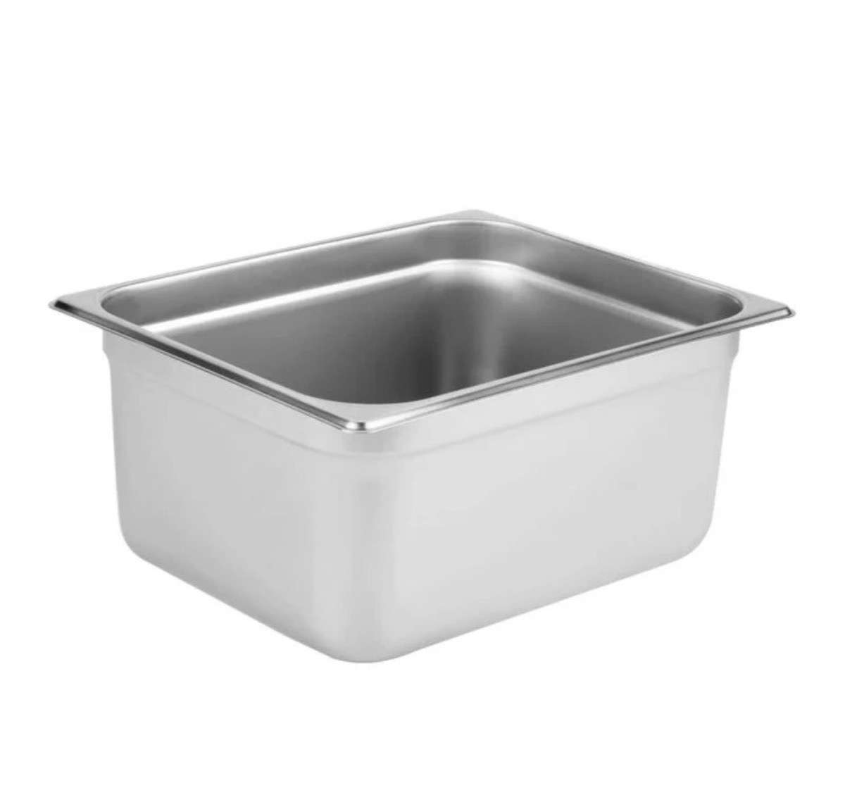 1/2 Size 6" Deep Anti-Jam Stainless Steel Steam Table / Hotel Pan - Image 1