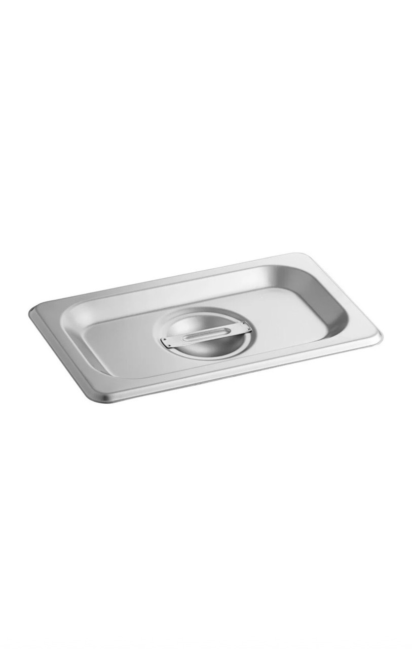 1/9 Size Stainless Steel Solid Steam Table / Hotel Pan Cover - Image 1