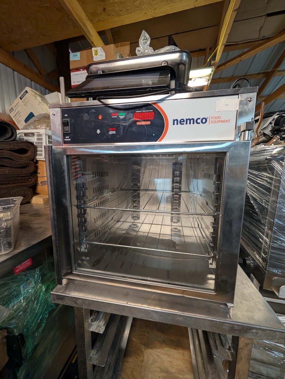 Nemco Commercial Countertop Heated Holding Cabinet – Glass Door - Image 1