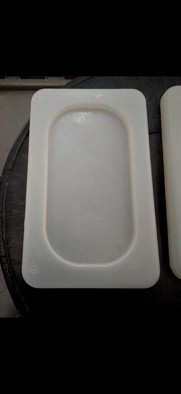 Commercial 1/3 Size White Food Pan Lids – Poly Prep Covers (Restaurant Grade) - Image 1