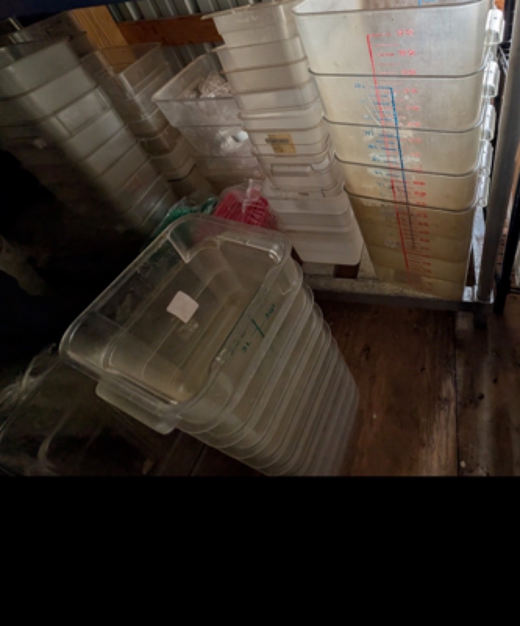 Cambro 6” Square Plastic Food Storage Containers – 6 Qt – Commercial Kitchen Bulk Lot - Image 1