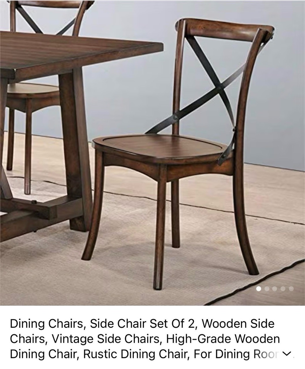 Dining Chair - Rustic - Wood - Image 1