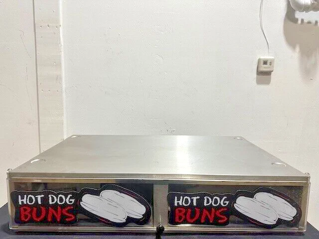 Nemco 8036-SBB Counter Top Hot Dog Bun Holder cabinet Fits 8036 Roller Grill - Image 1