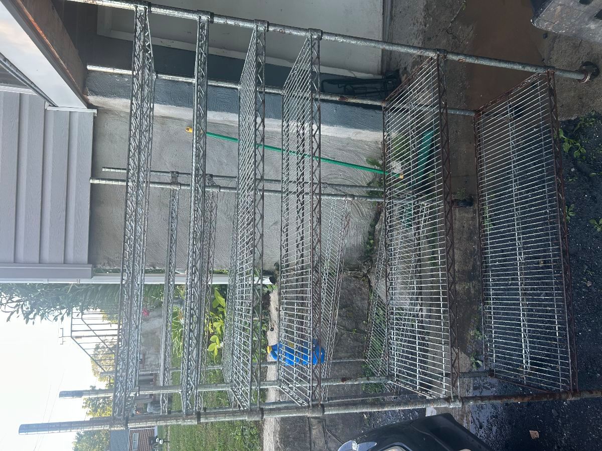 Heavy Duty Commercial Wire Shelving Units on Wheels (2 Available) - Image 1