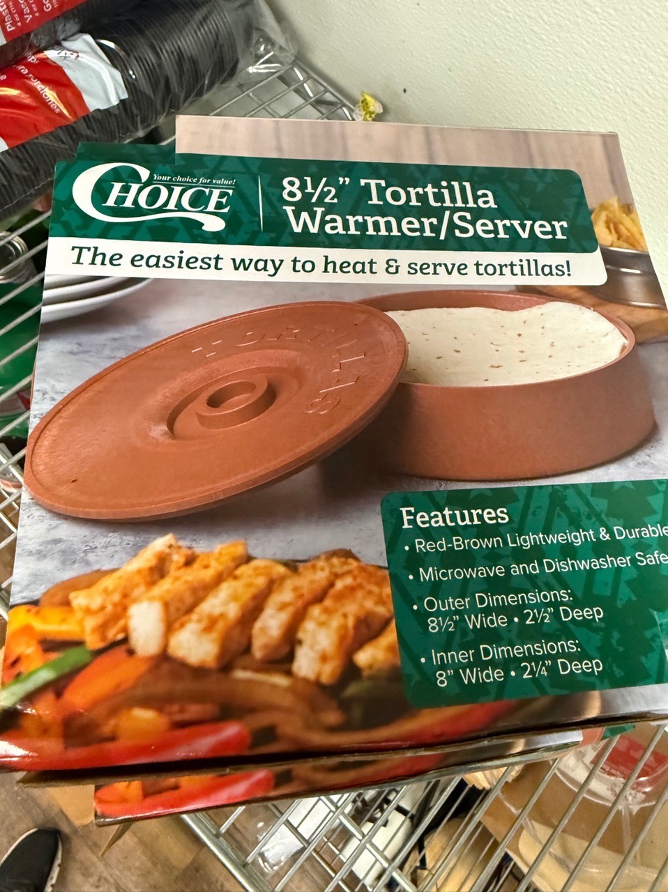 Durable Tortilla Warmer & Server - Image 1