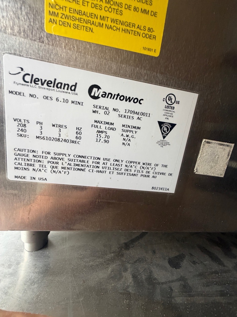 Convotherm HC4009GE Commercial Oven - Image 1