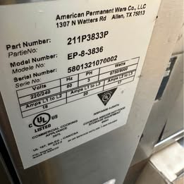 Bakers Pride EP-3-8-3836 Super Deck Floor Model Triple Pizza Deck Oven - 208v - Image 5