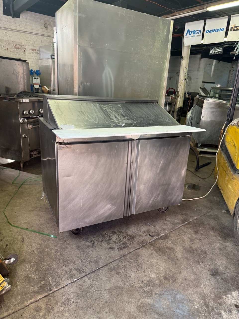 DELFIELD 4448NP-18M 48” Sandwich Prep Table Cooler Refrigerator USED - Image 2