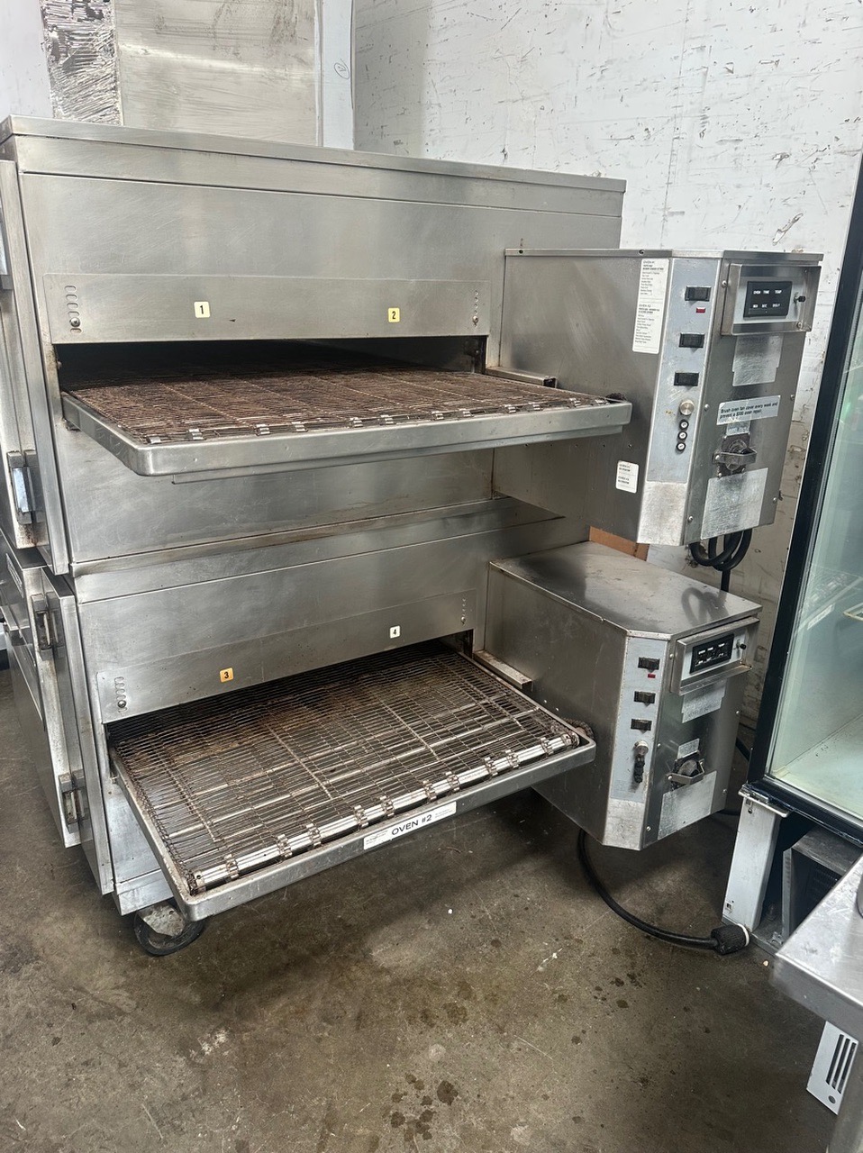 Lincoln 1040-2G Impinger I 1040 Series Natural Gas Double Conveyor Radiant Oven Package with 40" Long Baking Chamber - 240,000 BTU. - Image 1