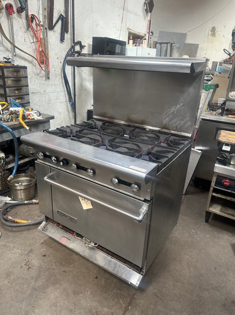 American Range AR-6 36" Natural Gas 6-Burner Range with Standard Oven - 227,000 BTU - Image 5