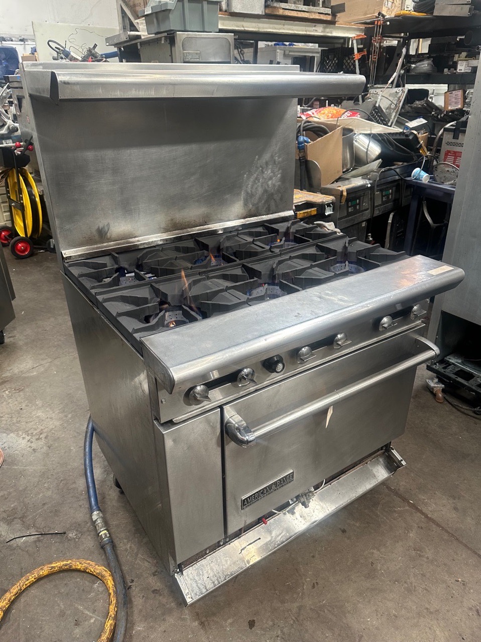 American Range AR-6 36" Natural Gas 6-Burner Range with Standard Oven - 227,000 BTU - Image 6