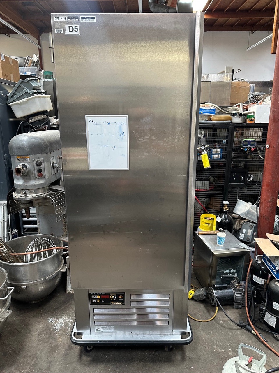 Traulsen RAC37-1 Refrigerator, Air Curtain with casters. - Image 1