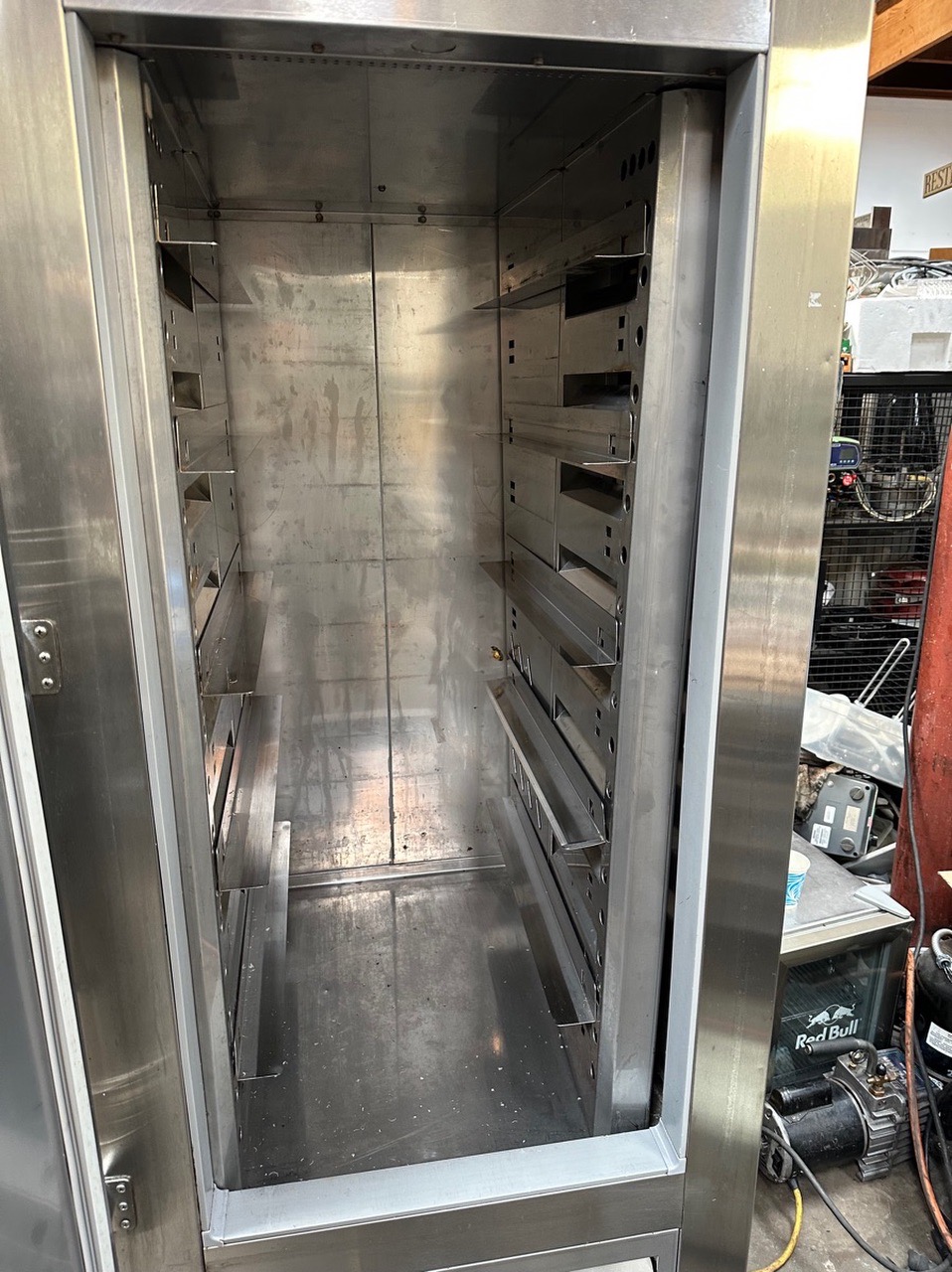 Traulsen RAC37-1 Refrigerator, Air Curtain with casters. - Image 3