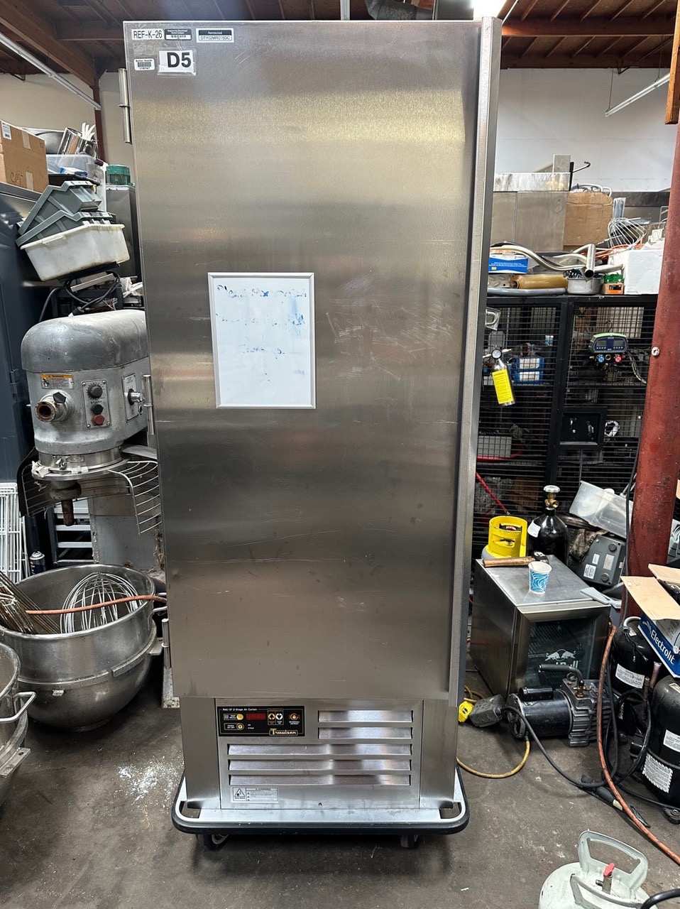 Traulsen RAC37-1 Refrigerator, Air Curtain with casters. - Image 2
