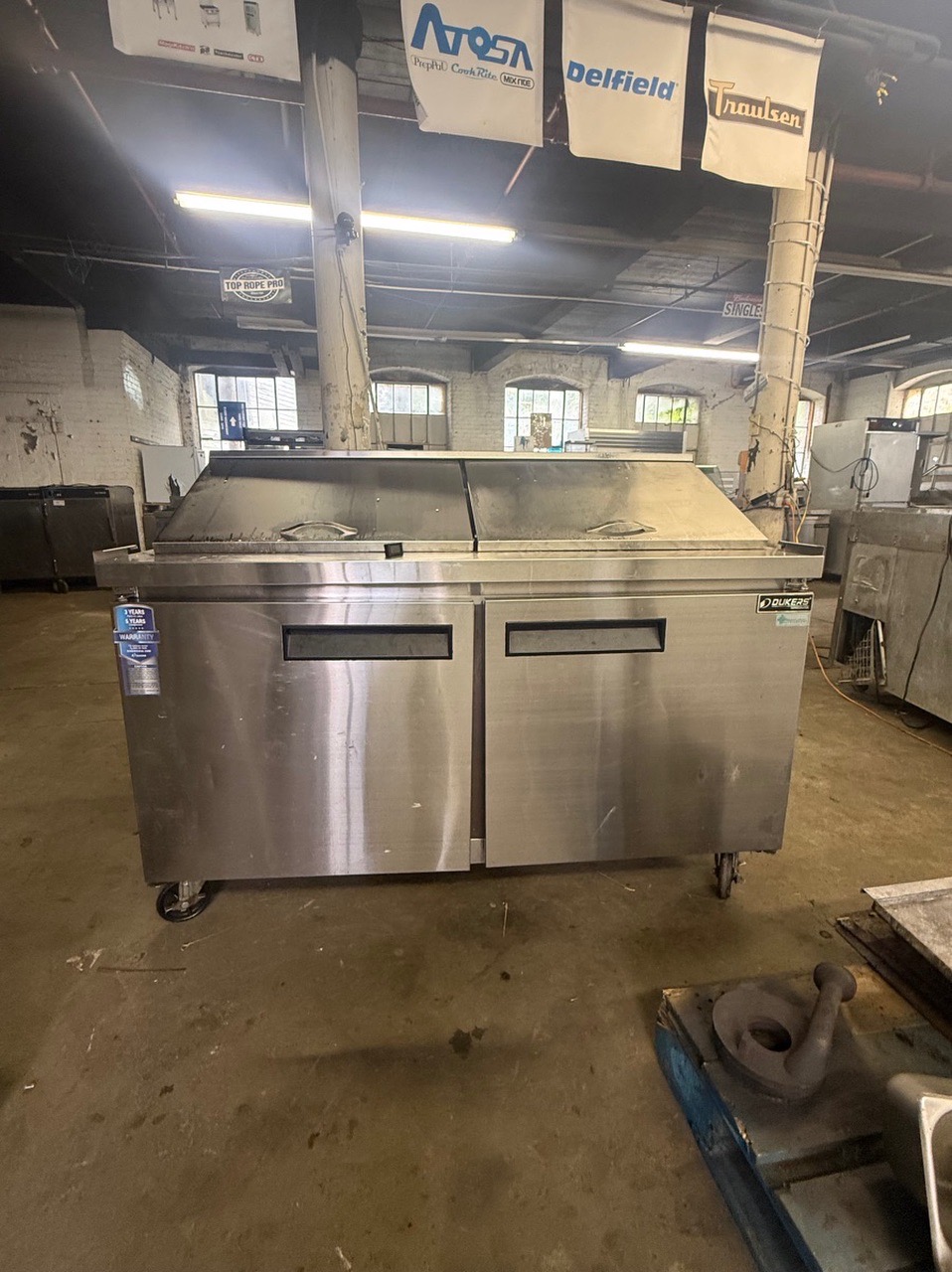 DUKERS 60” MEGATOP SANDWICH PREP TABLE COOLER USED - Image 1