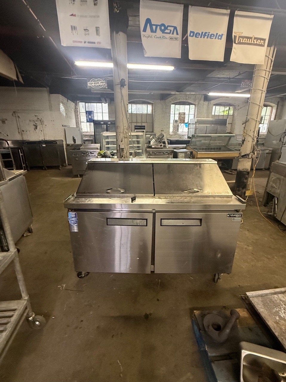 DUKERS 60” MEGATOP SANDWICH PREP TABLE COOLER USED - Image 2