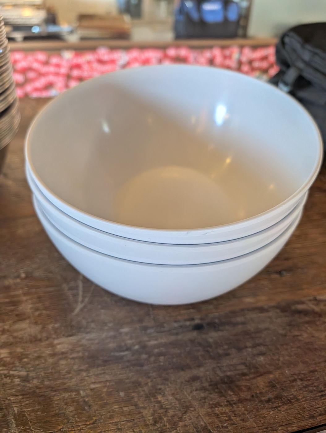 Large White Bowls, Lot of 4 - Image 1