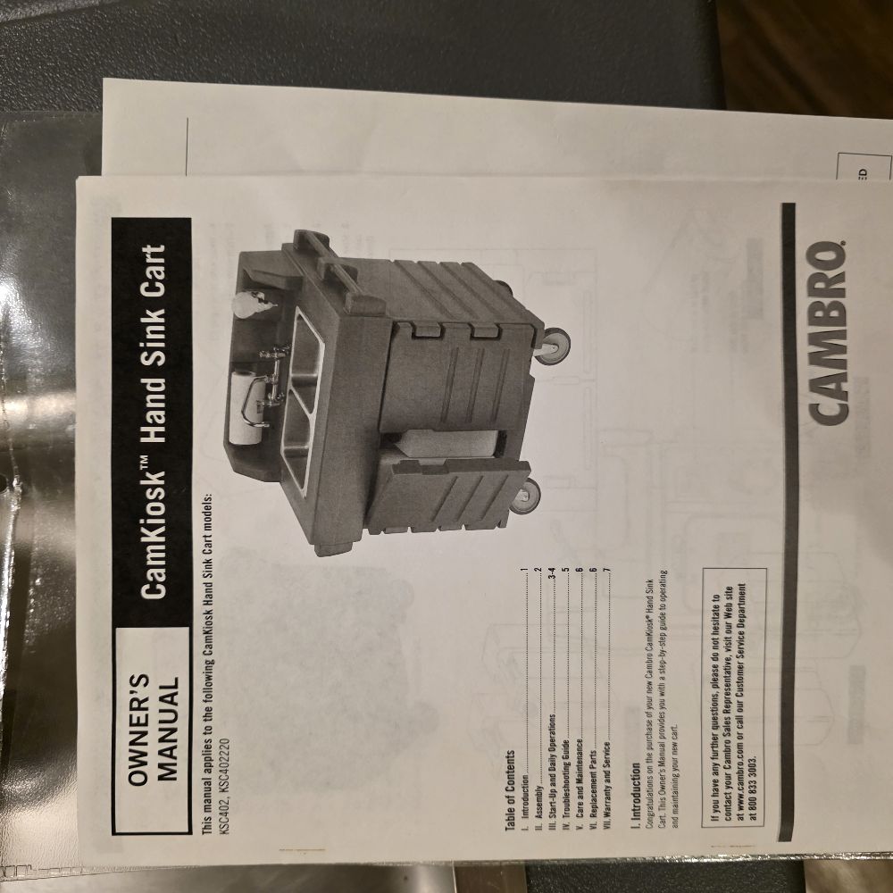 Cambro Handwashing Station - Image 1