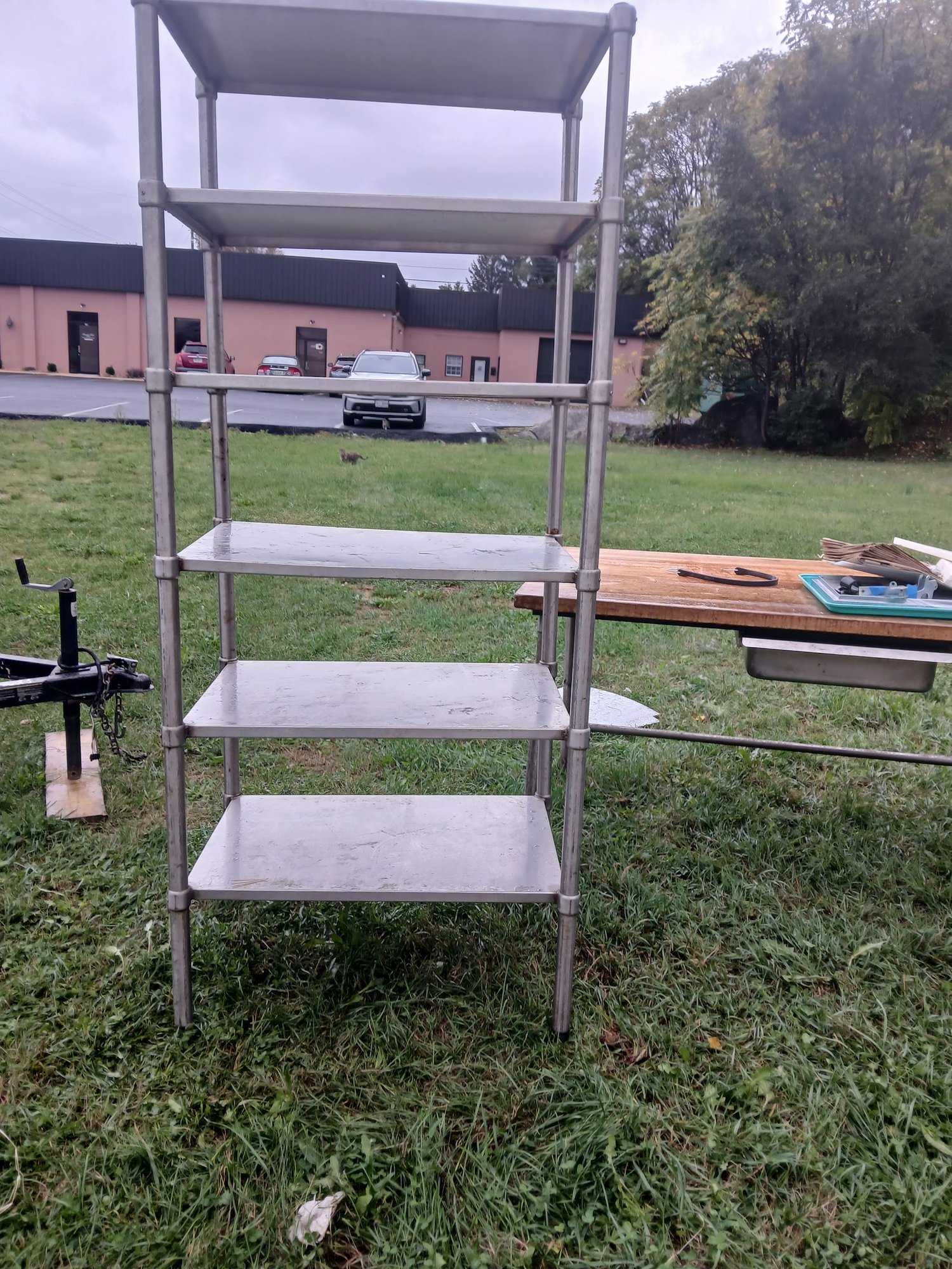 Aluminum / Stainless 5-Tier Shelving Unit - Image 1