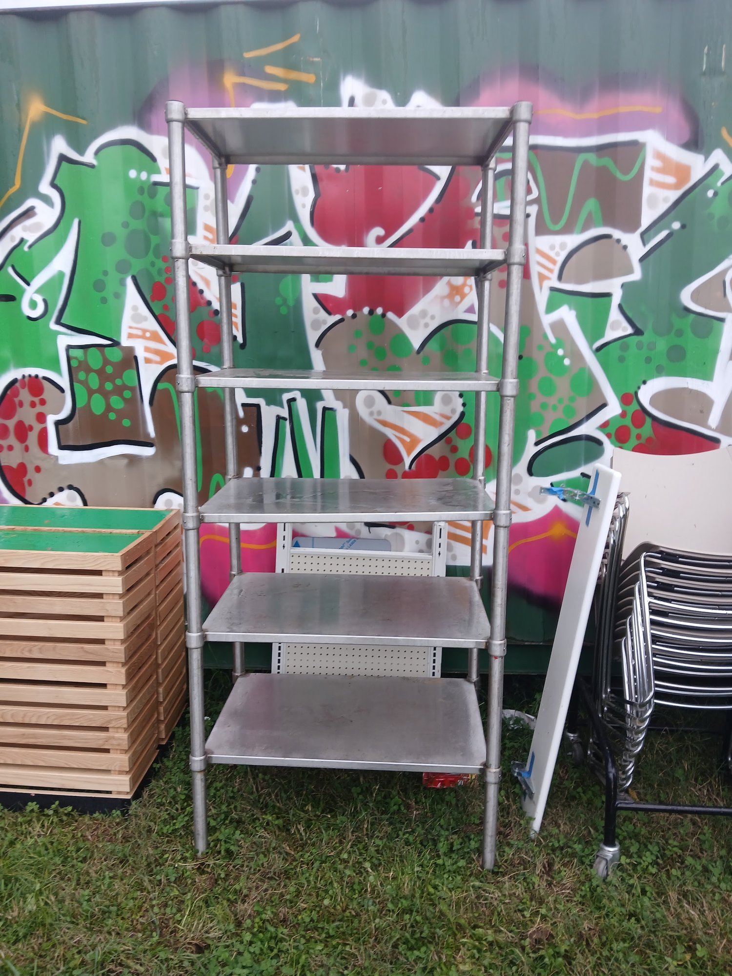 Aluminum / Stainless 5-Tier Shelving Unit - Image 4