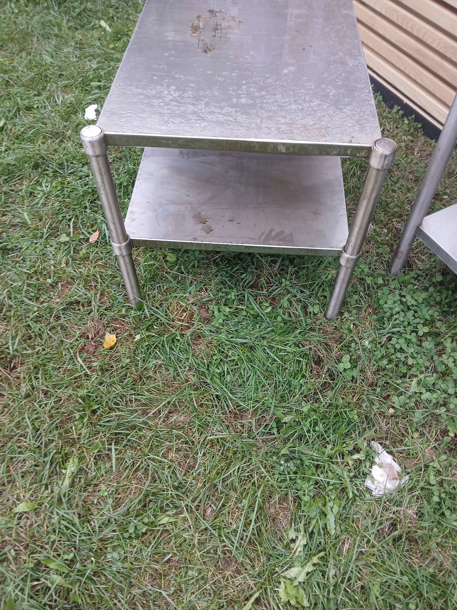 Stainless Steel Solid-Top Equipment Stands with Undershelf - Image 3