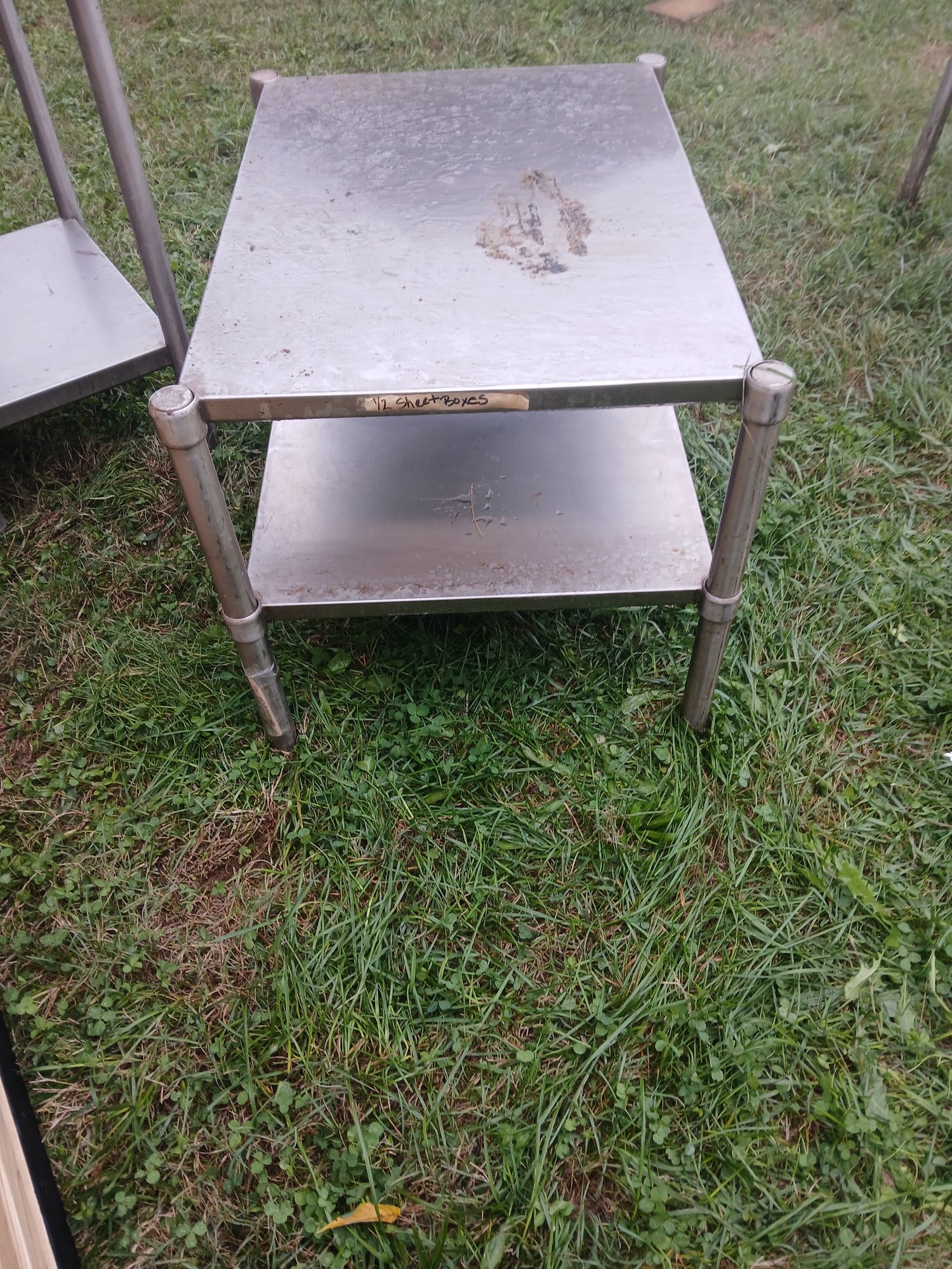 Stainless Steel Solid-Top Equipment Stands with Undershelf - Image 4