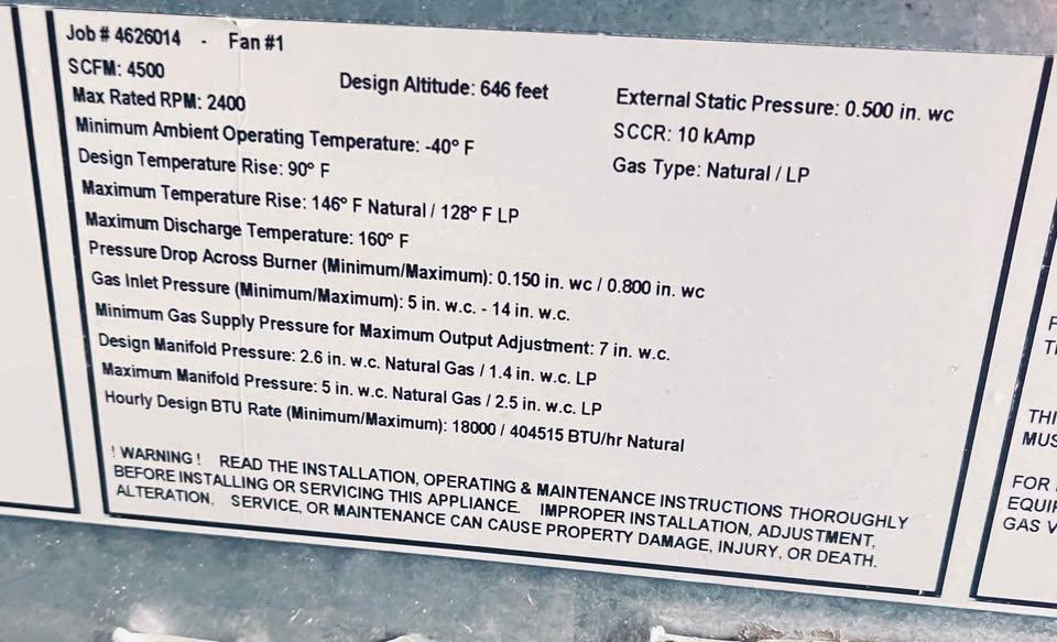 CAPTIVEAIRE SA-A2D.500-20D Heated MAKEUP AIRE commercial equipment - Image 6