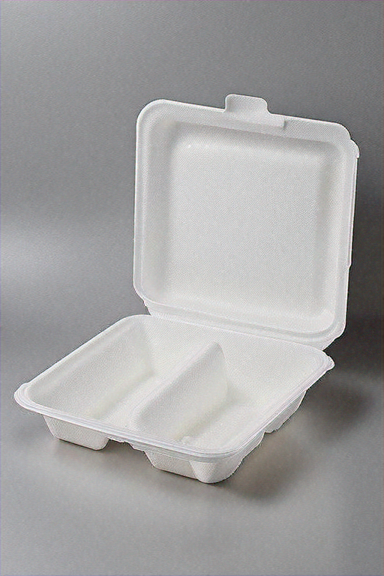 CONTAINER FOAM 9X9X3 WHITE 3 COMP - Image 1