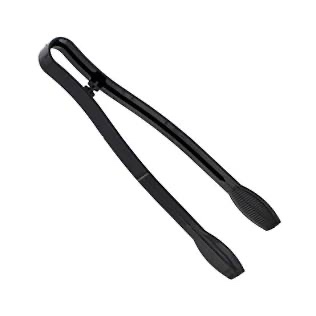 Black serving tongs 