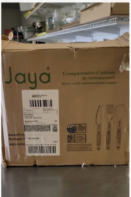 Wrapped Knife, Fork, Spoon & Napkin - Compostable
