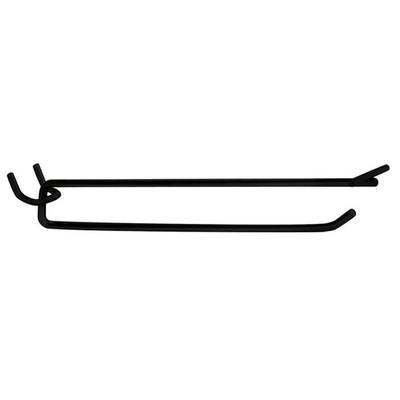 11" Black Flipscan Pegboard Hook - Retail Display (Box of 100) #6014178
